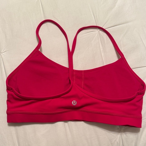 Lululemon Athletica Berry Pink Flow Sports Bra Size 12 - Picture 2 of 5